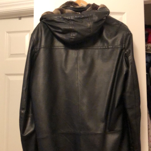 Danier Genuine Leather Jacket Size M with Removable Hood - Picture 6 of 12